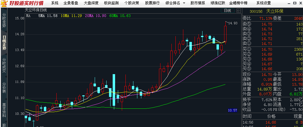 天立环保(300156)